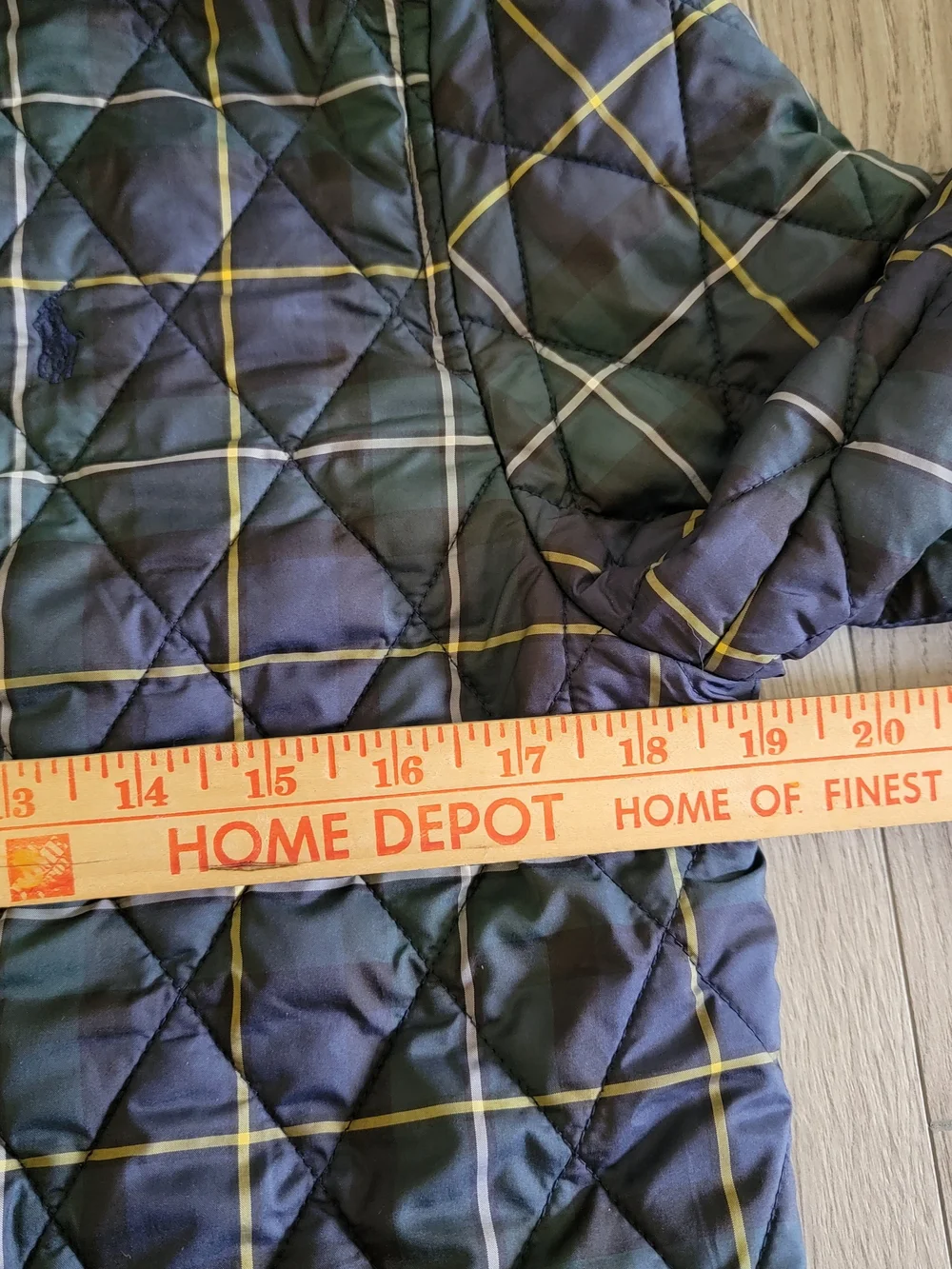 Kids Polo Ralph Lauren Quilted Plaid Jacket Tartan Plaid Sz L 14/16 Boys Girls